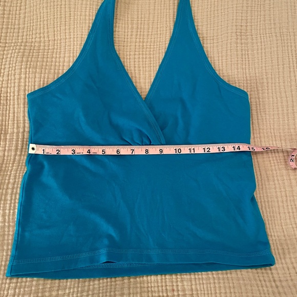 NWT Anthropologie Pilcro Turquoise, Cotton, Halter Top. Super Cute! Medium - Picture 3 of 6